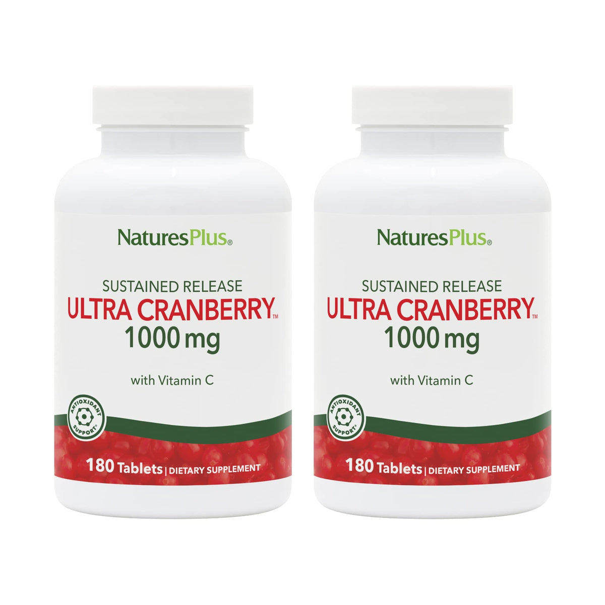 NaturesPlus Ultra Cranberry 1000 comprimés libération prolongée vue avant