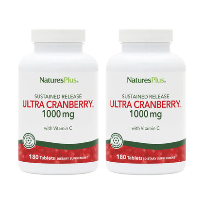 NaturesPlus Ultra Cranberry 1000 comprimés libération prolongée vue avant