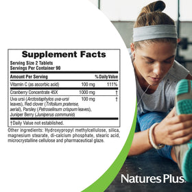 NaturesPlus Ultra Cranberry 1000 comprimés vue arrière