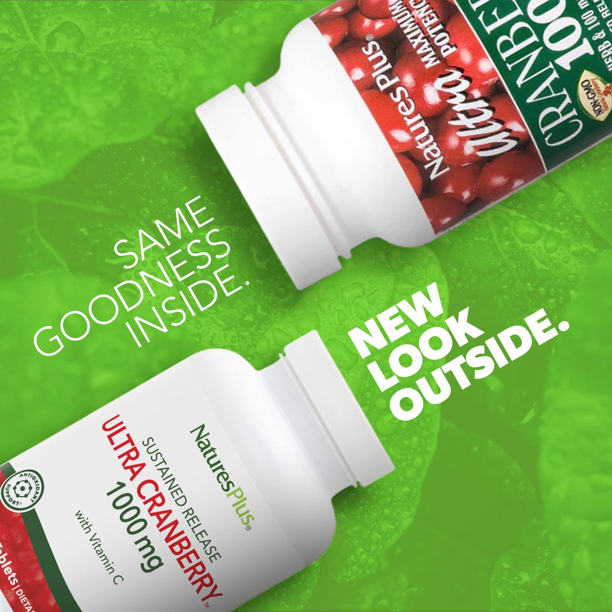 NaturesPlus Ultra Cranberry 1000mg comprimés arrière vue