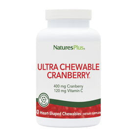 NaturesPlus Ultra Cranberry 180 comprimés au goût fraise, vue de face
