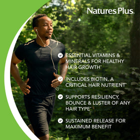 NaturesPlus Ultra Hair comprimés sur fond neutre