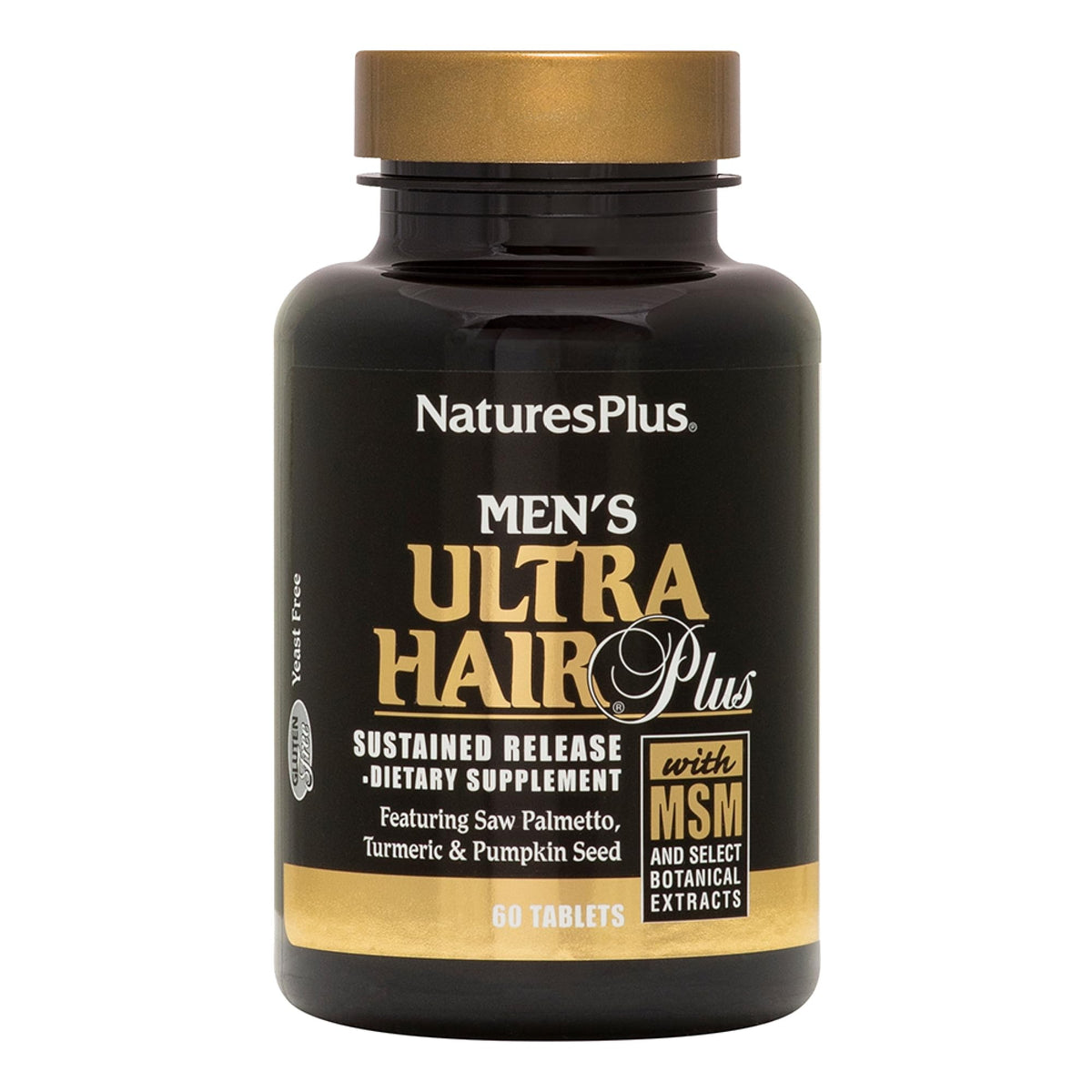 NaturesPlus Ultra Hair Plus 60 comprimés, boîte vue de face