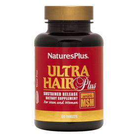 NaturesPlus Ultra Hair Plus comprimés vue avant avec emballage