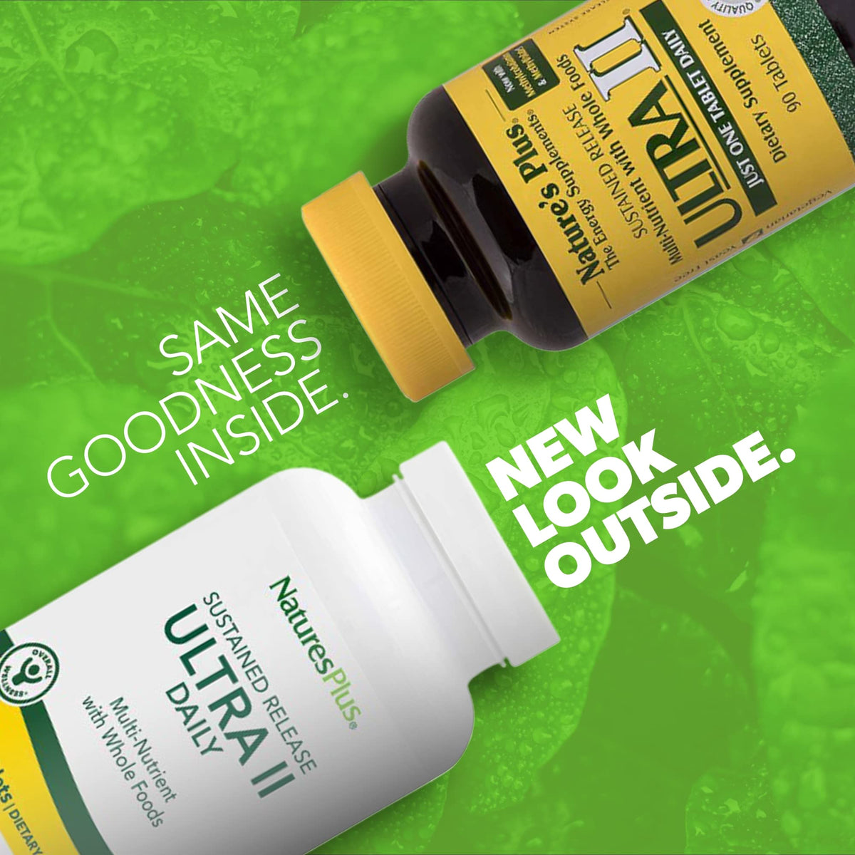 NaturesPlus Ultra II 90 Tablettes côté avec informations nutritionnelles