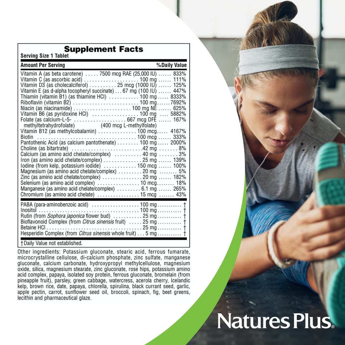 NaturesPlus Ultra II Multivitamine 180 Tablettes en situation de vie