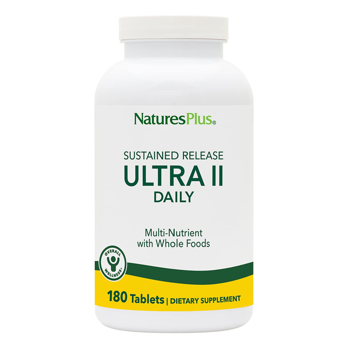 NaturesPlus Ultra II Multivitamine 180 Tablettes vue avant
