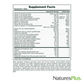 NaturesPlus Ultra II Multivitamines avec d'autres produits de santé