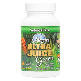 NaturesPlus Ultra Juice Green comprimés bi-couches en vue de face