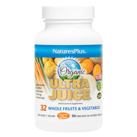 NaturesPlus Ultra Juice Multivitamin 90 comprimés bi-couches vue de face