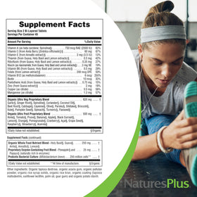 NaturesPlus Ultra Juice Multivitamin comprimés en gros plan