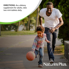 NaturesPlus Ultra Lipoic 60 mini-tabs sur une table avec d'autres compléments