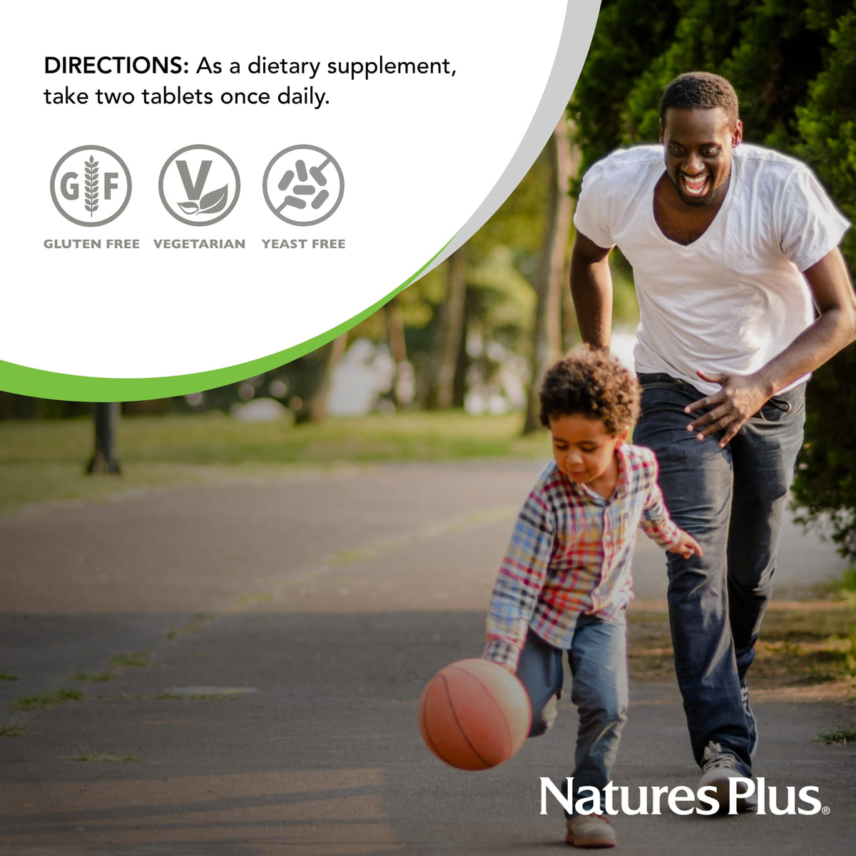 NaturesPlus Ultra-Mins 180 comprimés montrant le dosage recommandé