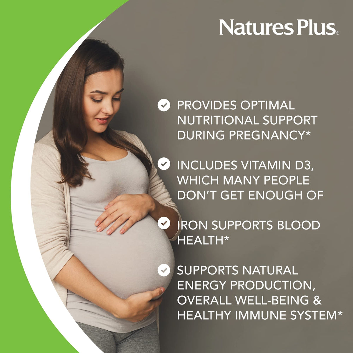 NaturesPlus Ultra Multivitamine Prénatale, présentation des comprimés