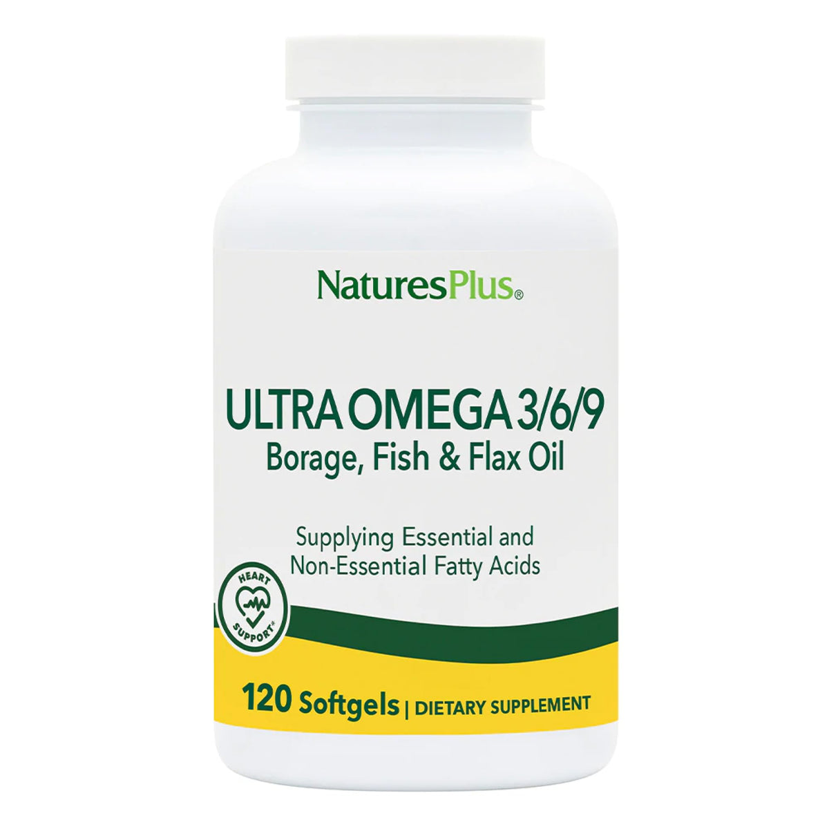 NaturesPlus Ultra Omega 3 6 9 1200 mg gélules en flacon