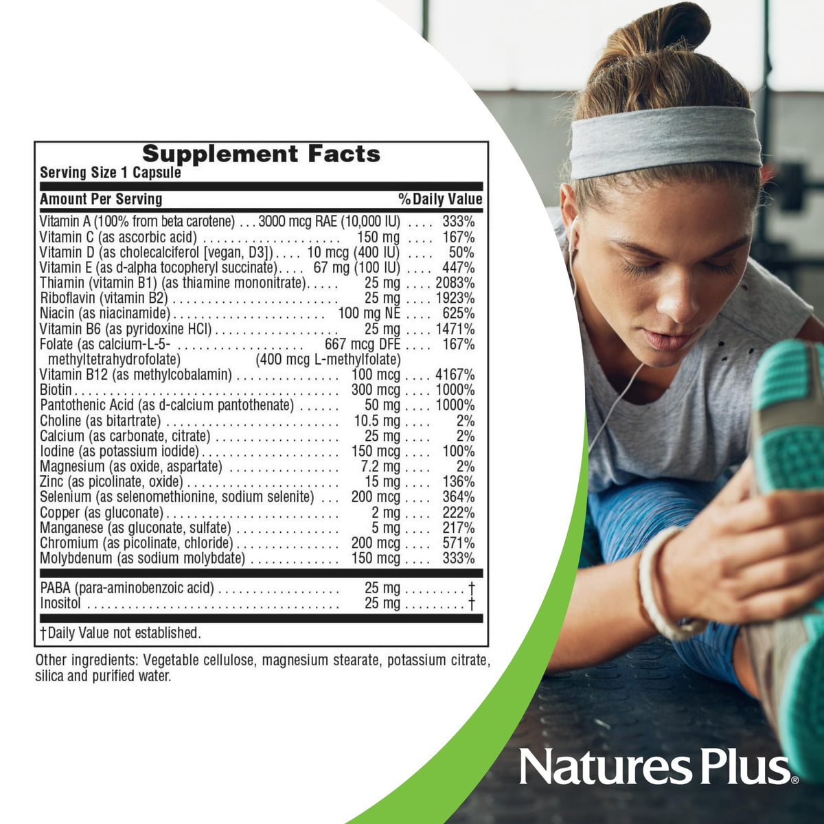 NaturesPlus Ultra One Daily flacon sur une table