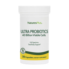 NaturesPlus Ultra Probiotics 30 capsules végétales vue de face