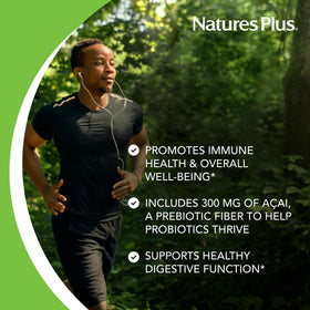 NaturesPlus Ultra Probiotics capsules végétaliennes, gros plan