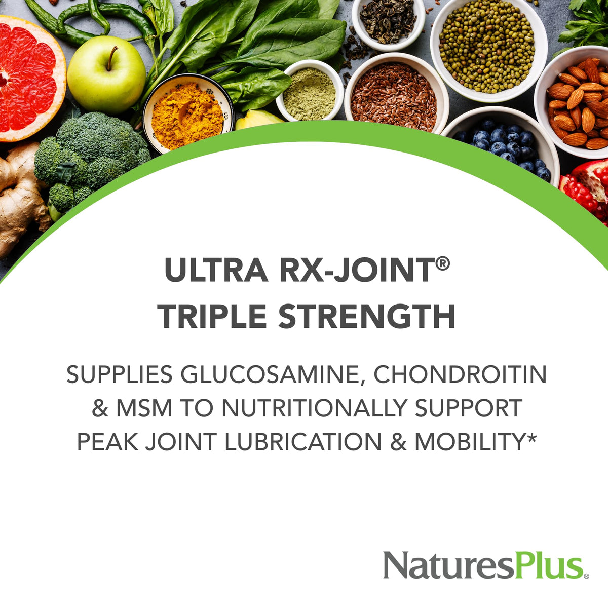 NaturesPlus Ultra Rx-Joint Triple Strength 120 comprimés, vue arrière