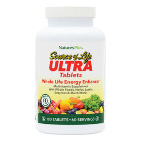 NaturesPlus Ultra Source of Life Multivitamine 180 comprimés vue de face
