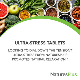 NaturesPlus Ultra-Stress avec Fer, vue de côté de l'emballage