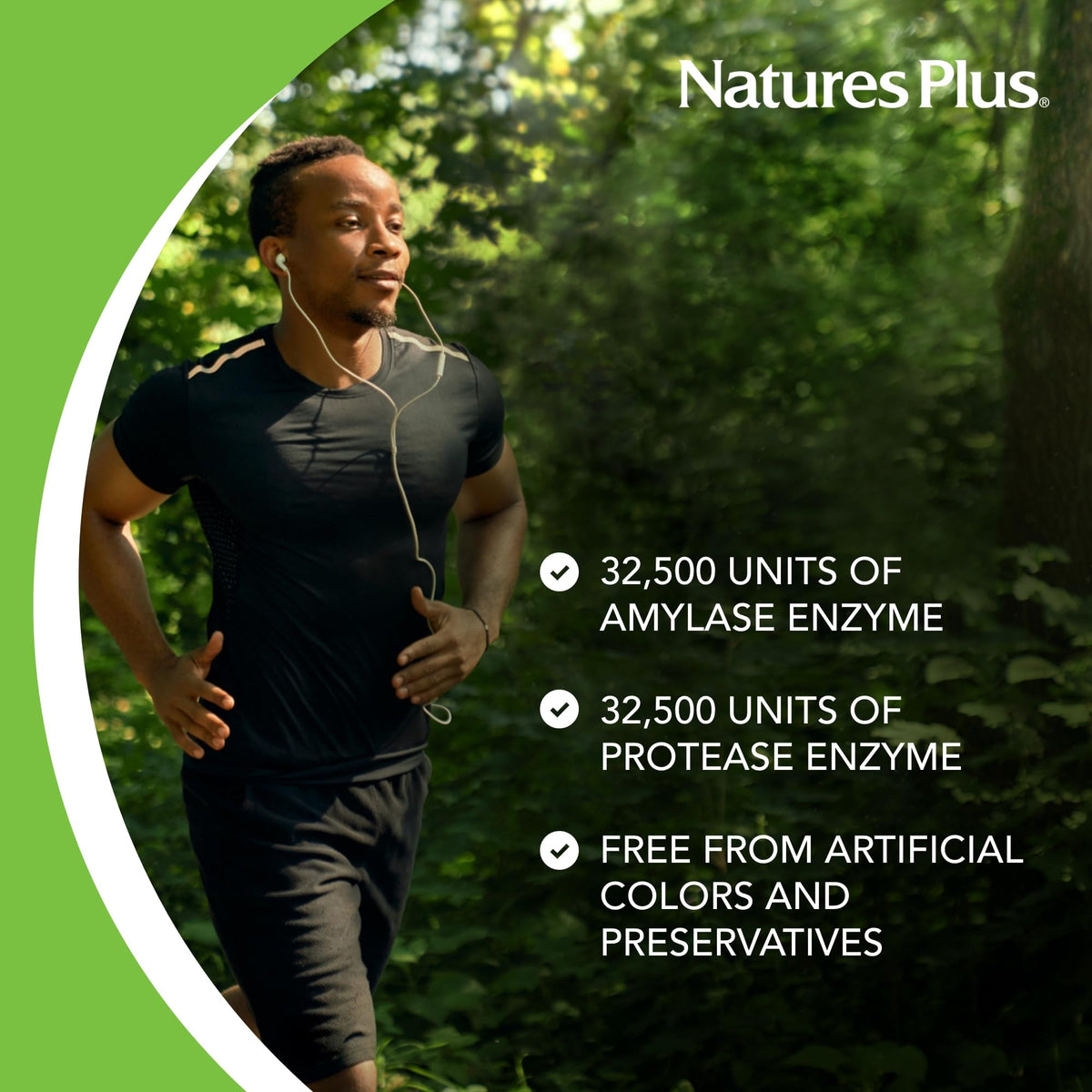 NaturesPlus Ultra-Zyme comprimés avec flacon ouvert