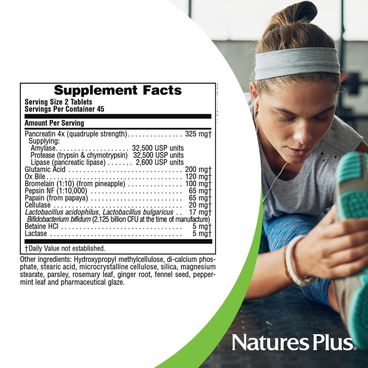 NaturesPlus Ultra-Zyme flacon vu de côté
