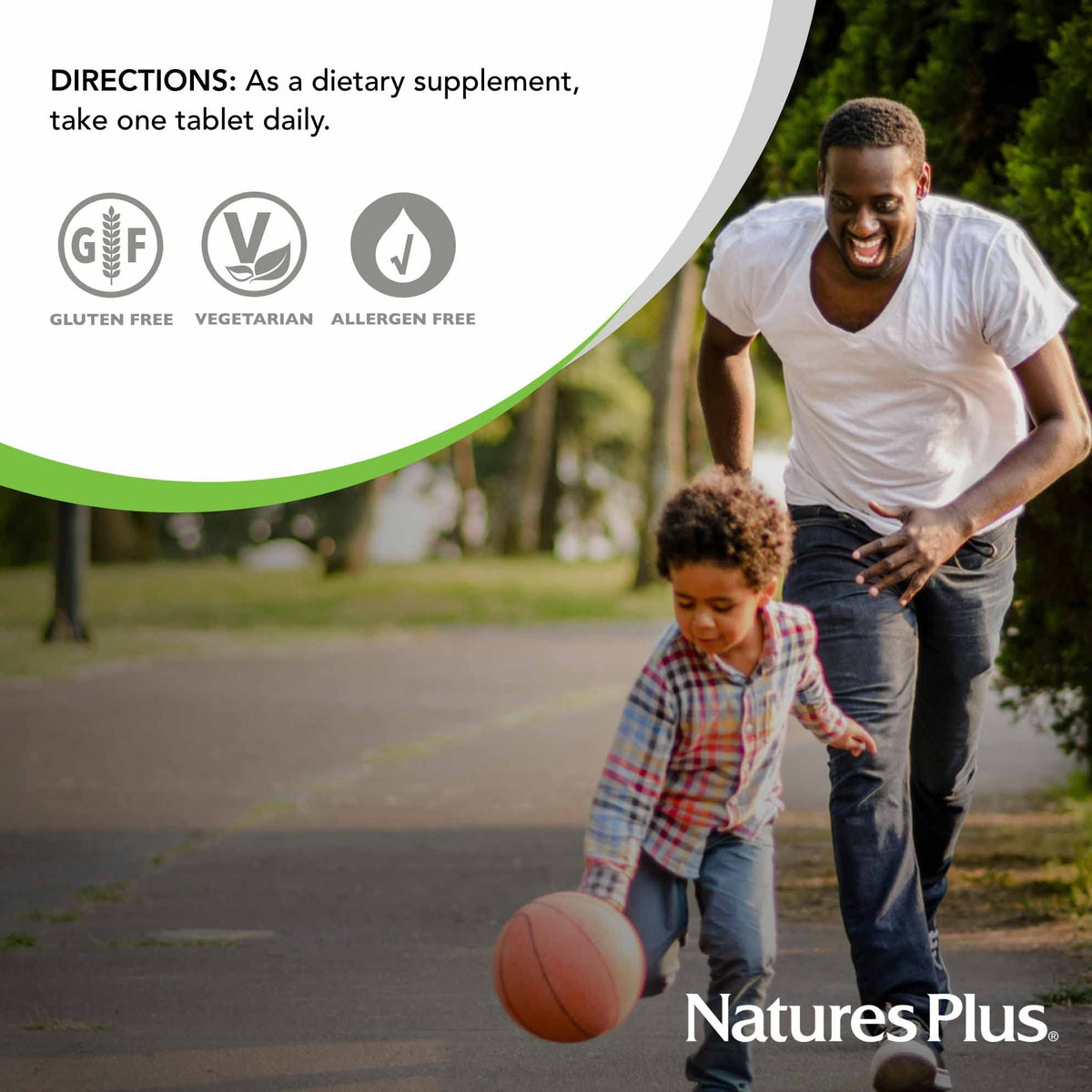 NaturesPlus Vitamine B1 300 mg avec d'autres compléments alimentaires