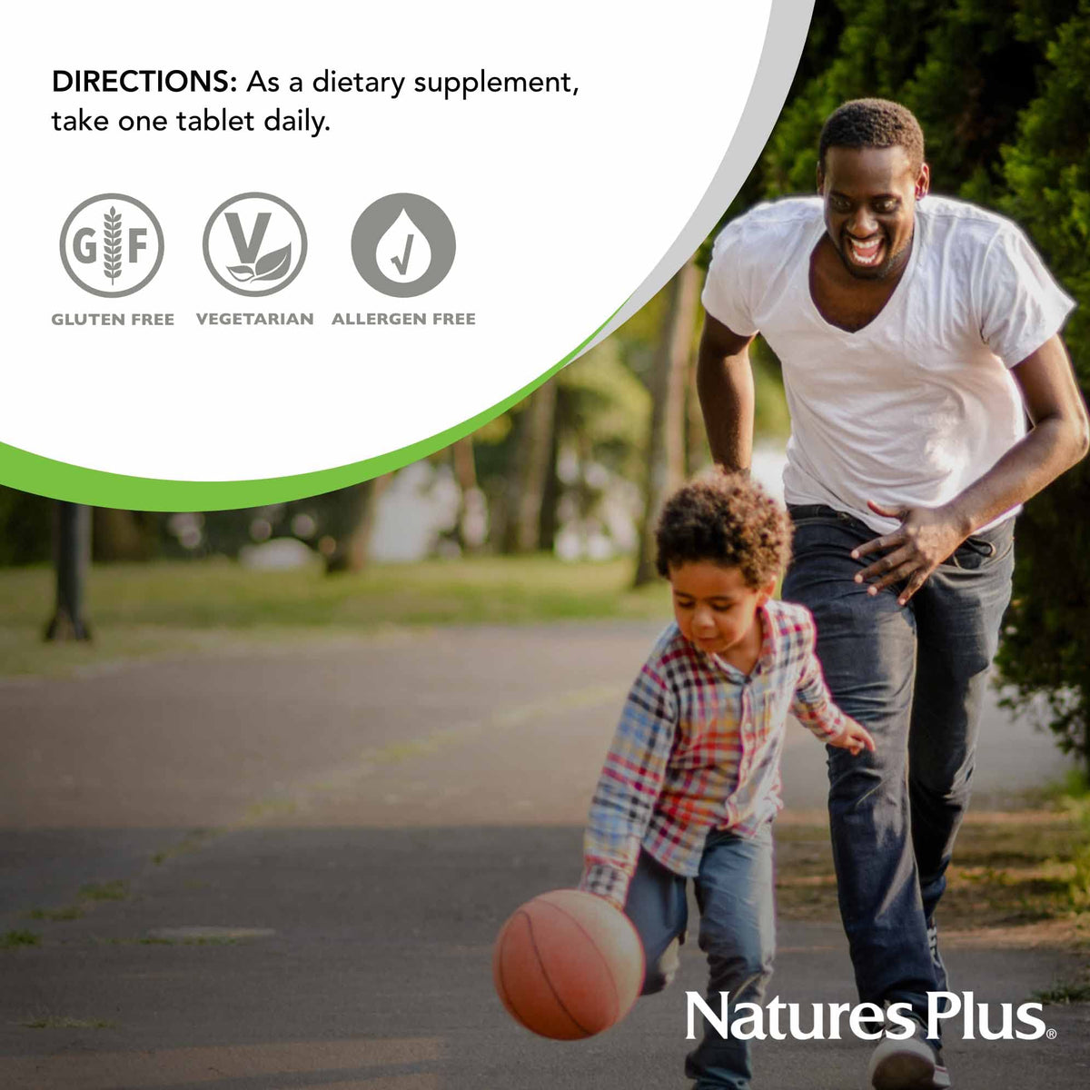 NaturesPlus Vitamine B2 250 mg comprimés - sur une table