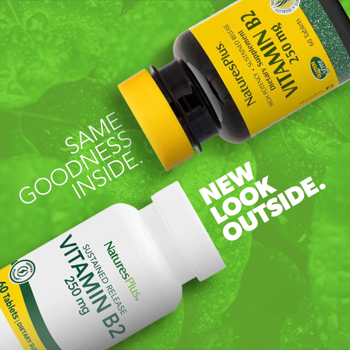 NaturesPlus Vitamine B2 250 mg comprimés - vue de côté