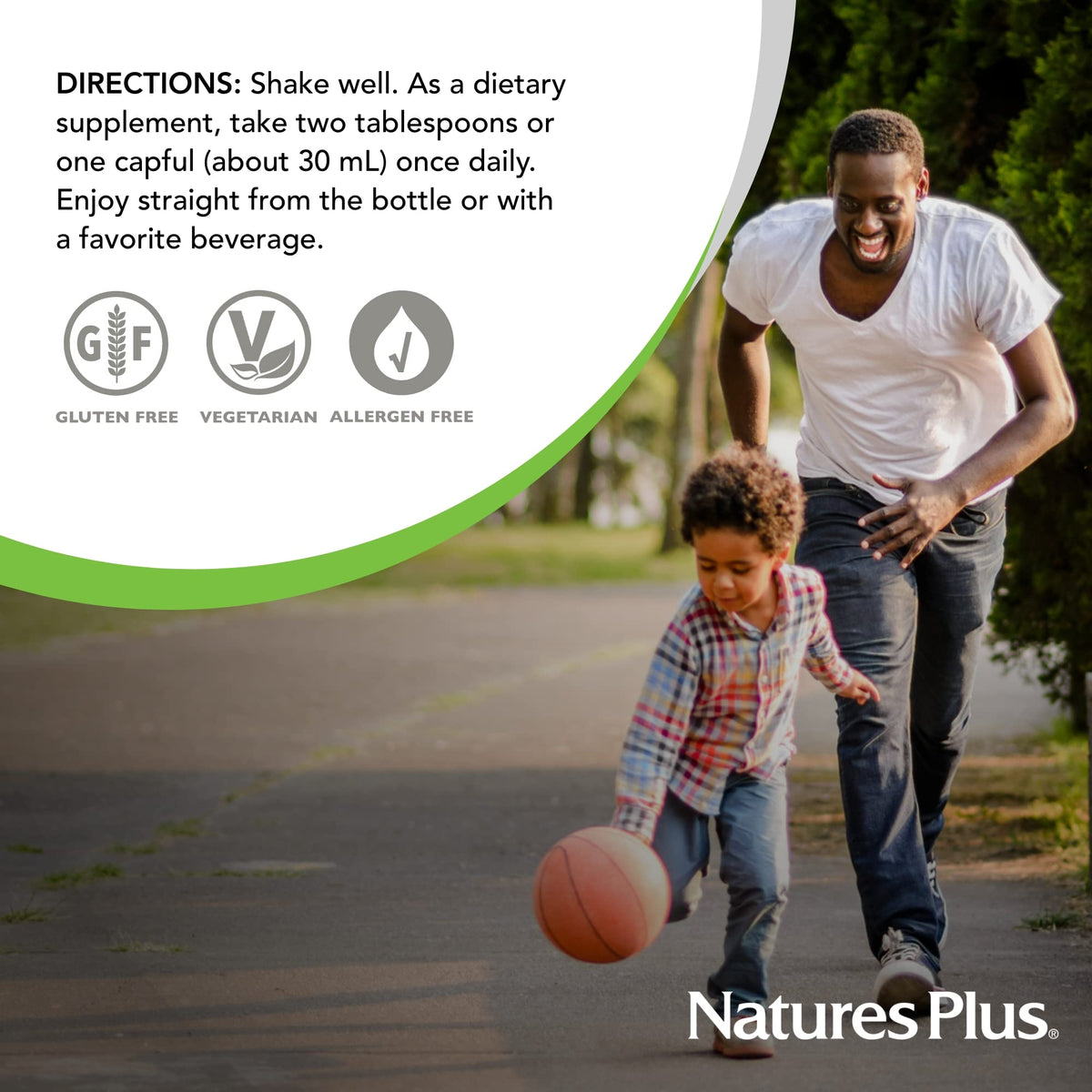 NaturesPlus Vitamine C Liquide 1000 mg avec des oranges