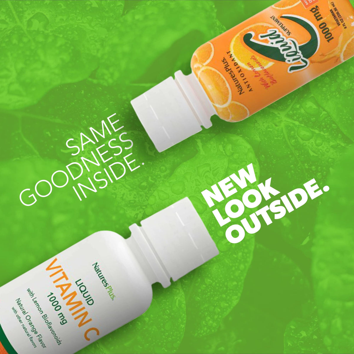NaturesPlus Vitamine C Liquide 1000 mg étiquette arrière