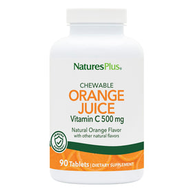NaturesPlus Vitamine C Mâchable 500 mg, 90 comprimés, vue de face