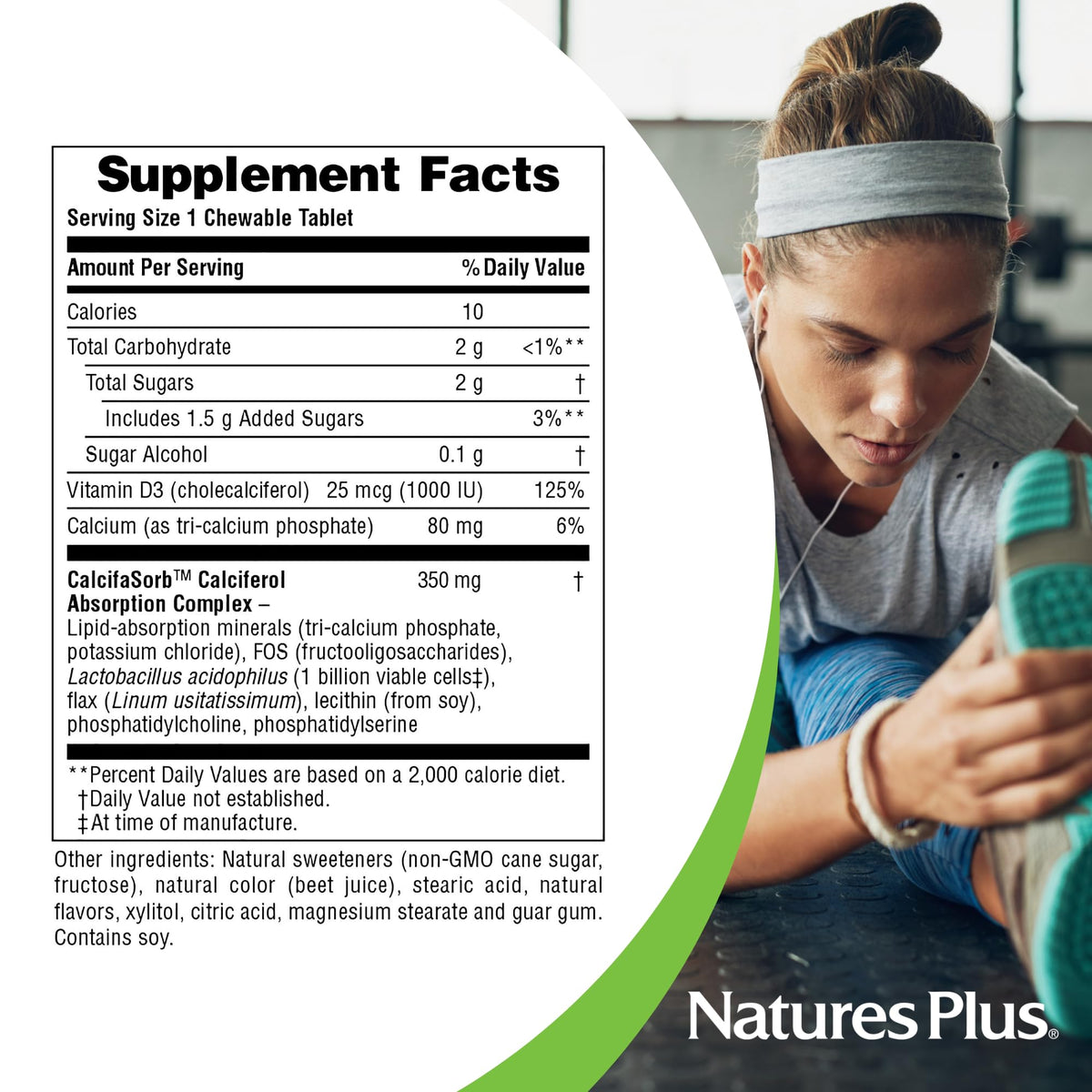 NaturesPlus Vitamine D3 1000 UI goût Maui Berry avec fruits
