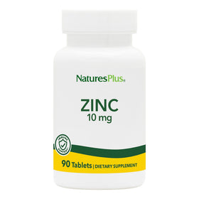 NaturesPlus Zinc 10 mg 90 comprimés végétariens vue de face
