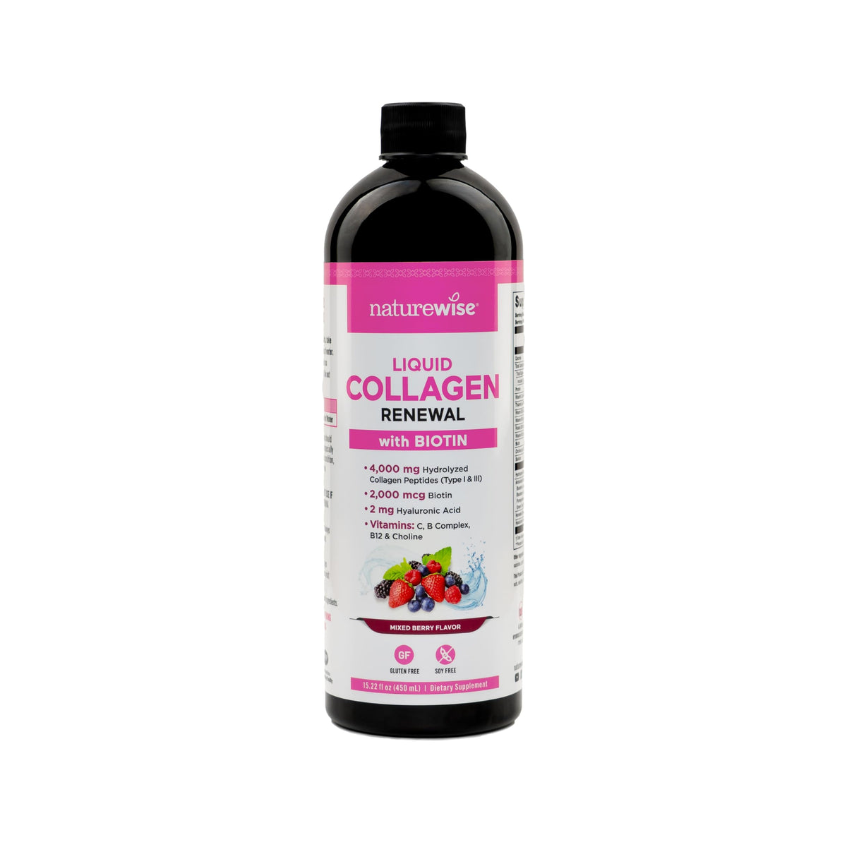 NatureWise Collagène Liquide 4000mg bouteille vue de face