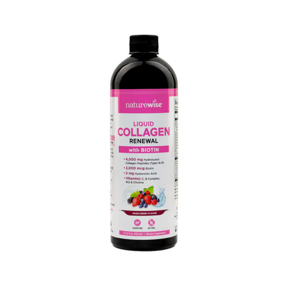 NatureWise Collagène Liquide 4000mg bouteille vue de face