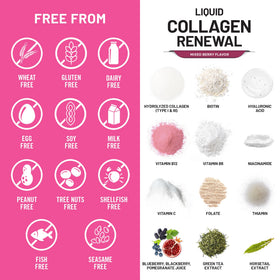 NatureWise Collagène Liquide 4000mg détails de la bouteille