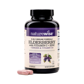 NatureWise Complément Alimentaire Sureau 120 Capsules Végétales vue de face