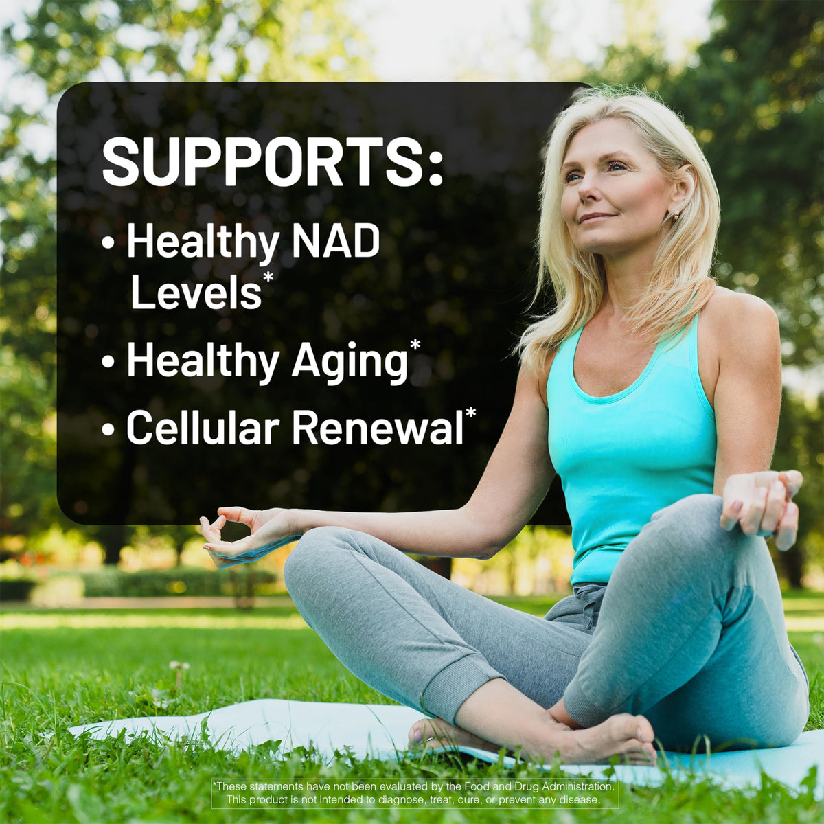 NatureWise Complexe NAD+ étiquette avec ingrédients