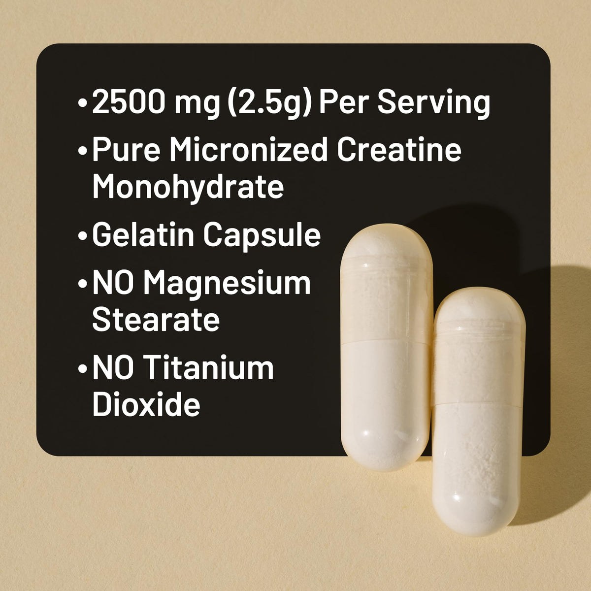 NatureWise Créatine Monohydrate sur fond neutre