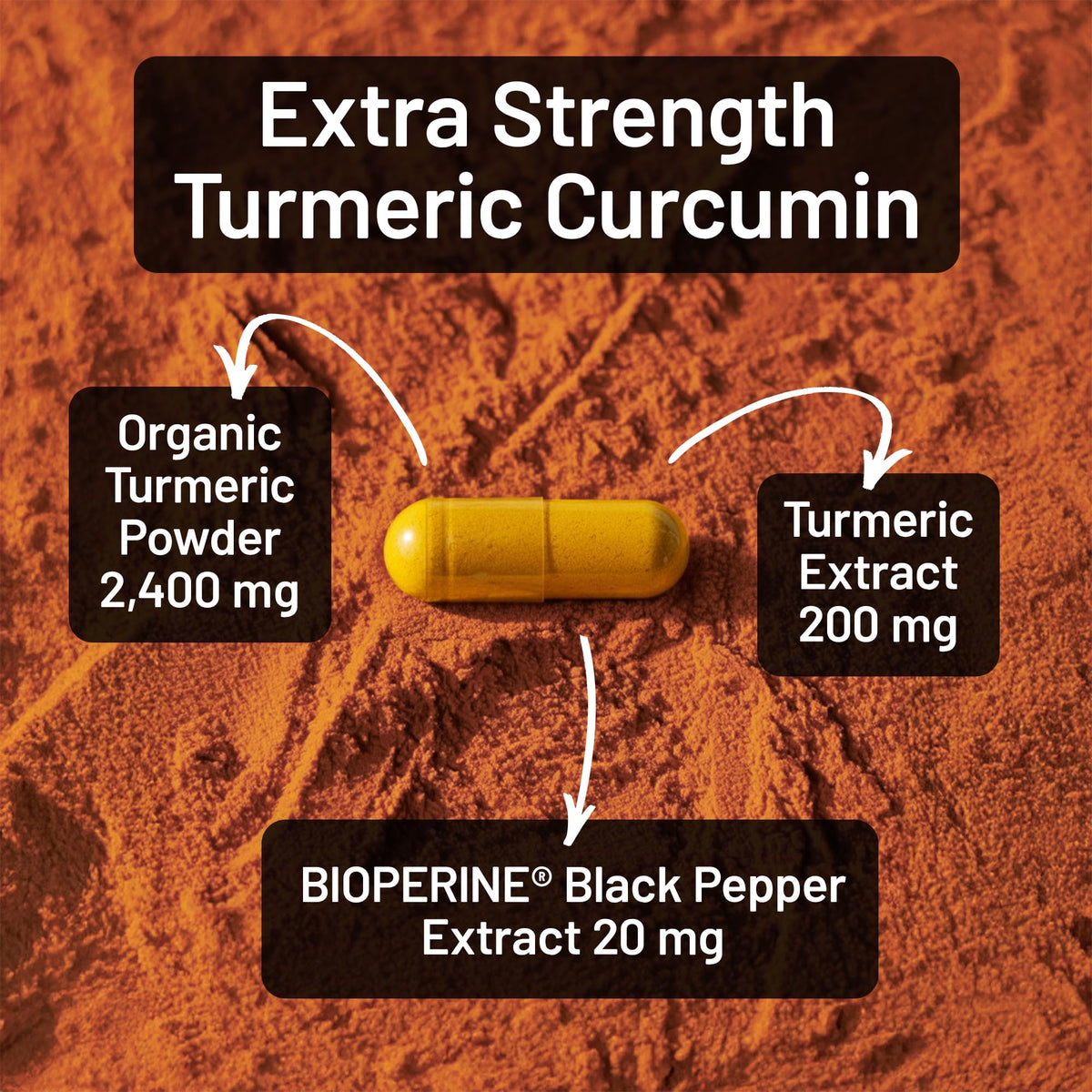 NatureWise Curcuma 2600mg gélules avec étiquetage