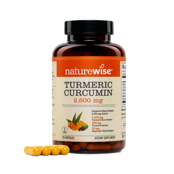 NatureWise Curcuma 2600mg gélules de devant