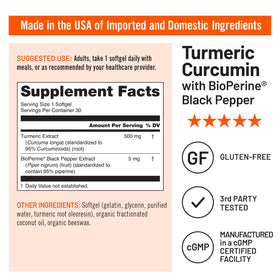 NatureWise Curcuma 500mg gélules ouvertes