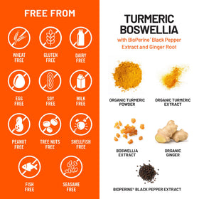 NatureWise Curcuma Boswellia 900mg 60 capsules dans leur emballage
