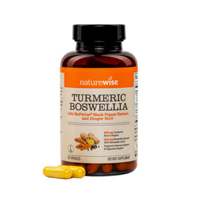 NatureWise Curcuma Boswellia 900mg 60 capsules vue avant