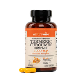 NatureWise Curcuma Curcumin 1000mg 60 gélules vue de face