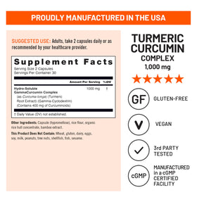 NatureWise Curcuma Curcumin 1000mg gélules dans un environnement naturel
