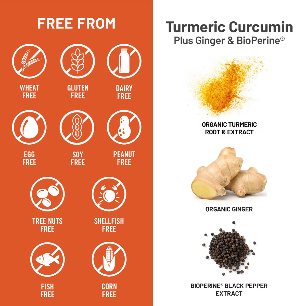 NatureWise Curcuma Curcumine 360 capsules avec dosage
