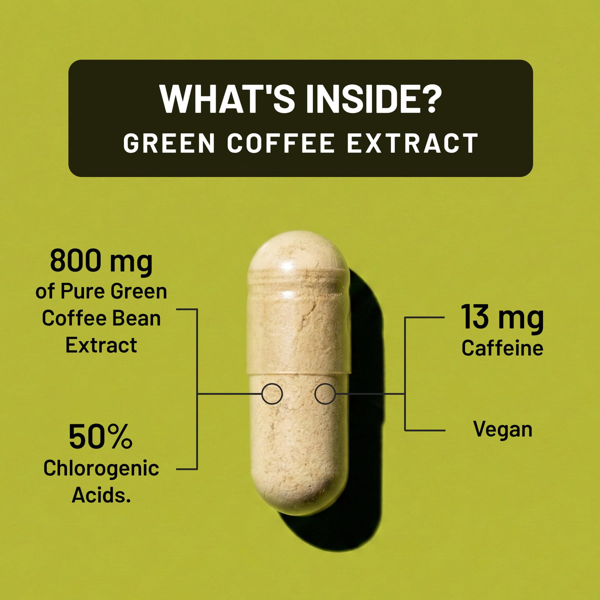 NatureWise Extrait de Grain de Café Vert 800mg capsules végétales